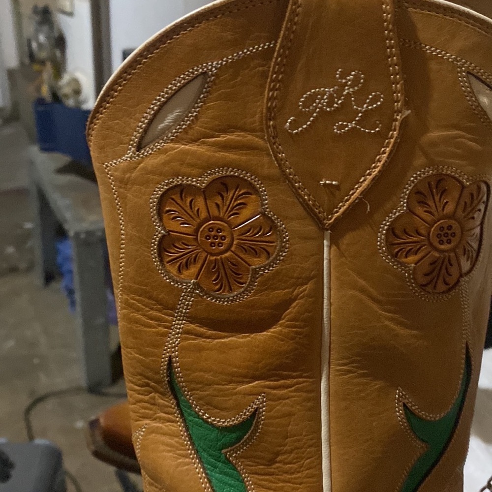 Polo Ralph Lauren Lucchese Western Boots size 8.5